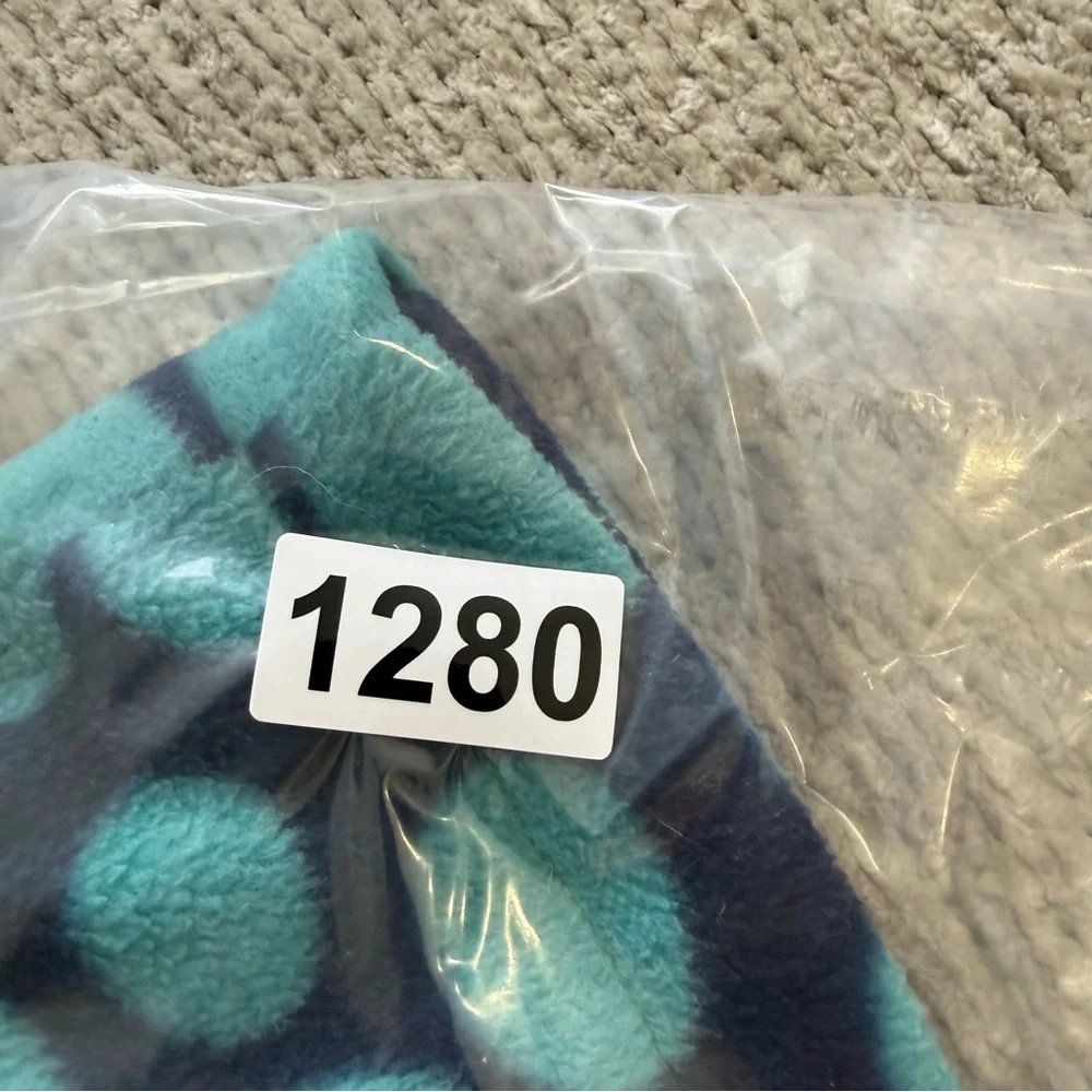 Hanna Andersson‎ Fleece Beanie Hat Blue Polka Dot Kids Warm Winter